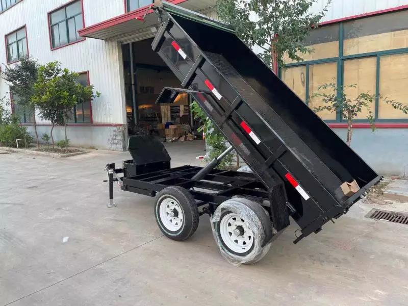 3 tons American paint spray hydraulic dump trailer