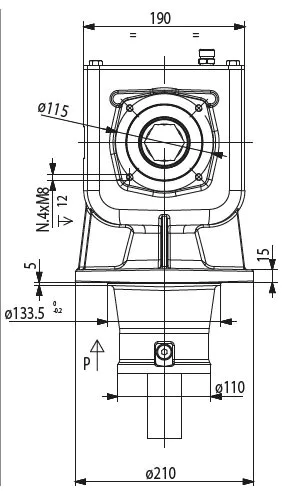LF 199A gearbox draw 3 - Rotary Mowers Gearboxes - Replacement of Comer Code LF-199A